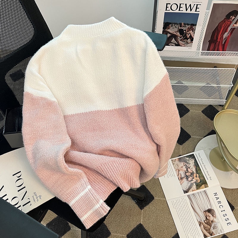 Áo sweater Cổ Tròn Dáng Rộng Phong Cách Thời Trang Mùa Thu Mới