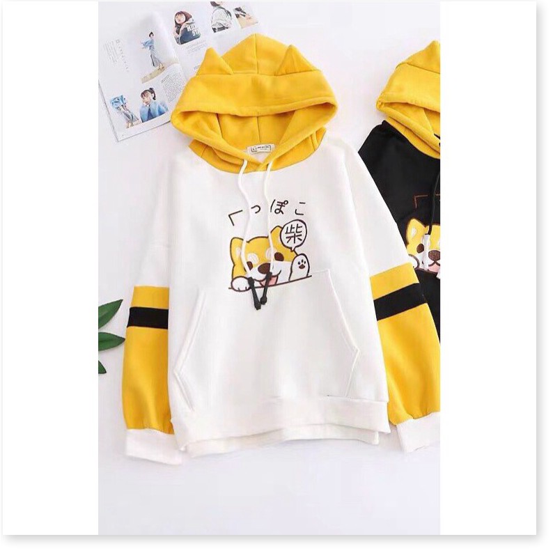 ÁO KHOÁC HOODIES,FROM RỘNG Y HÌNH,CHẤT LIỆU VÃI THOÁNG MÁT,THIẾT KẾ HỌA TIẾT XINH XẮN LANA FASHION