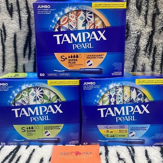 Băng vệ sinh dạng ống Tampax Pearl Tampons hộp 50 cái USA