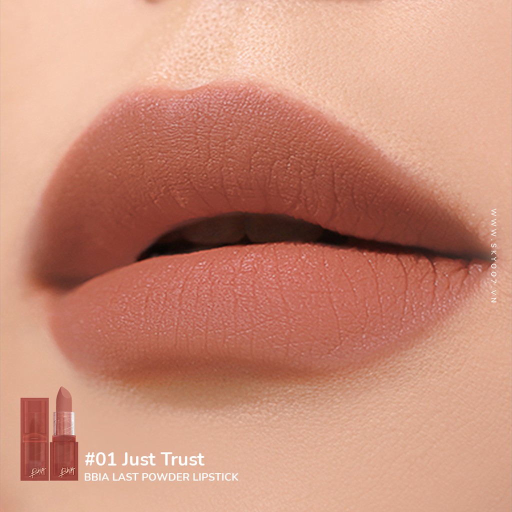 Son lì Bbia Last Powder Lipstick - 01 Just Trust 3.5g - Bbia Official Store