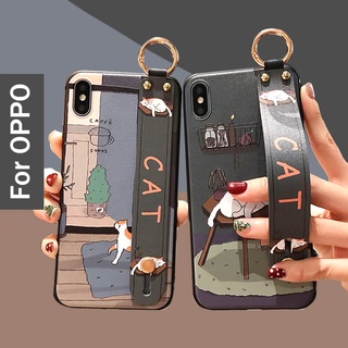 Ốp điện thoại hình mèo cho OPPO A16 A93 A74 A95 5G A54 4G A52 A72 A92 2020 RENO 2F 4 4F 5 PRO 5F 6 6Z