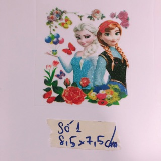 Sticker ủi, hình ủi nhiệt elsa (phụ kiện may vá, trang trí quần áo,Handmade,DIY)