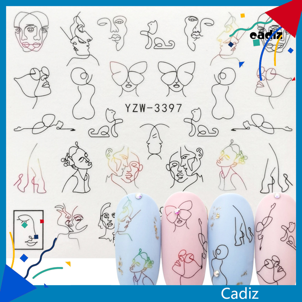 [Hàng mới về] Hình Dán Móng Tay Trang Trí Nghệ Thuật Thiết Kế Đa Dạng Tùy Chọn