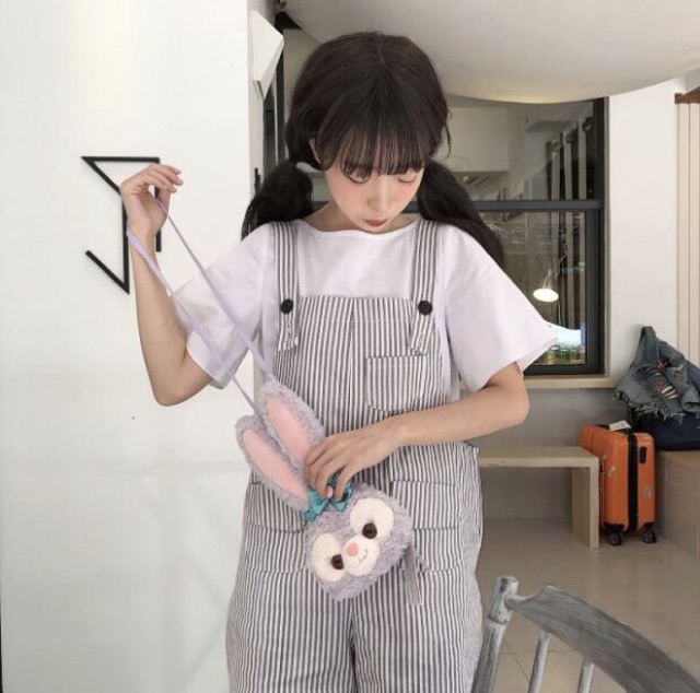 Quần yếm thô dáng ngắn phong cách Hàn Quốc | BigBuy360 - bigbuy360.vn