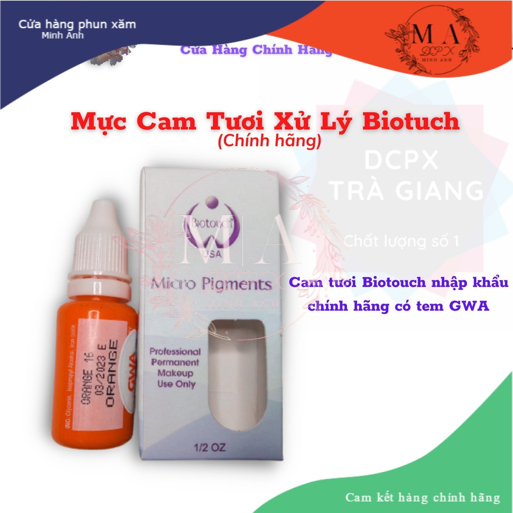 Mực Xử Lý Biotuch Cam Tươi Chính Hãng