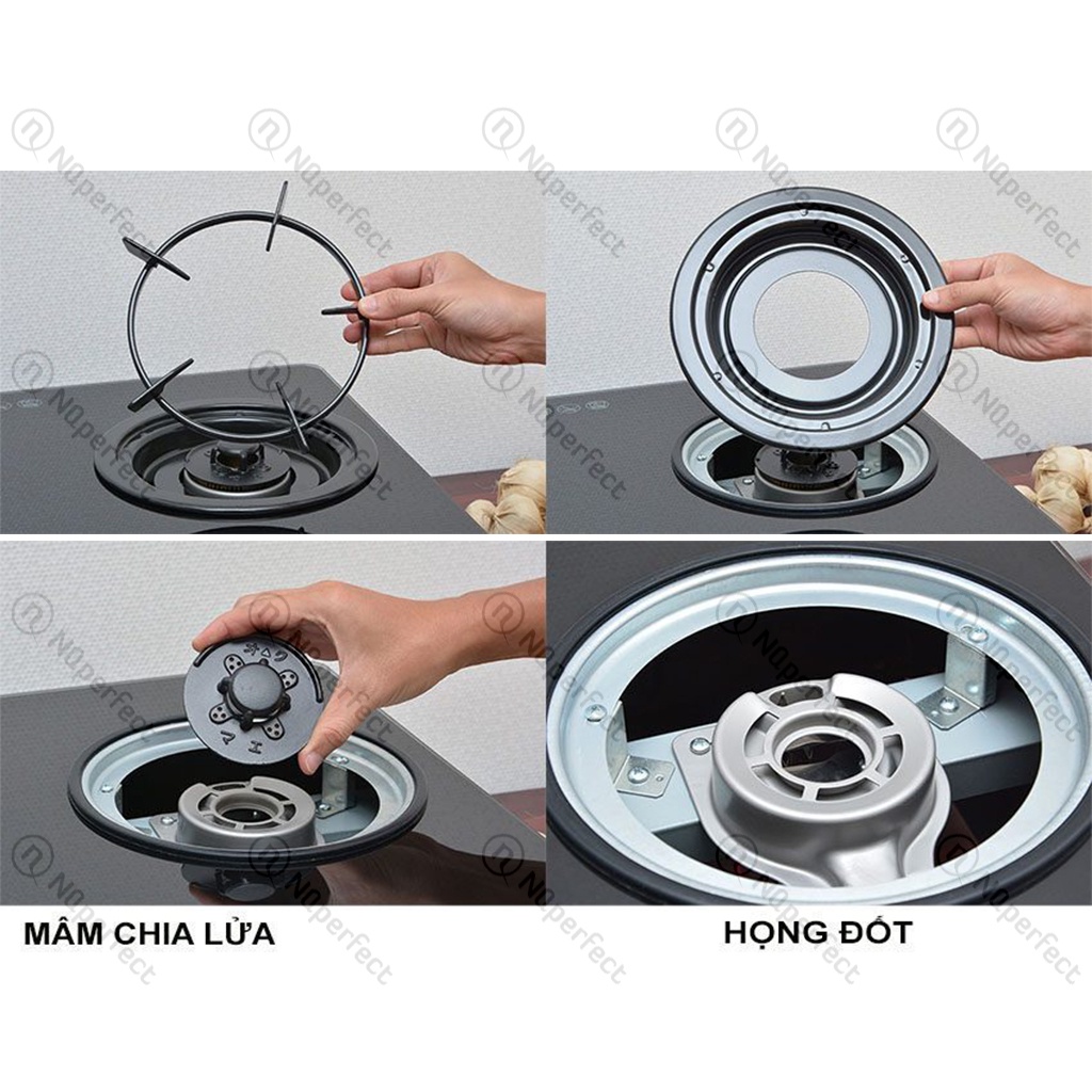 Tổng hợp phụ kiện bếp gas dương Rinnai RV-4600N, RV-4680, RV-4700N, RJ-8600, RJ-9600E.. chính hãng