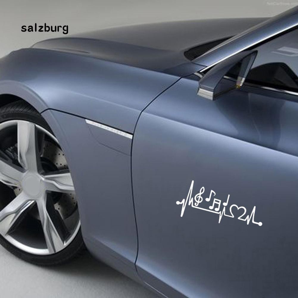 Miếng dán trang trí xe hơi laptop họa tiết nốt nhạc