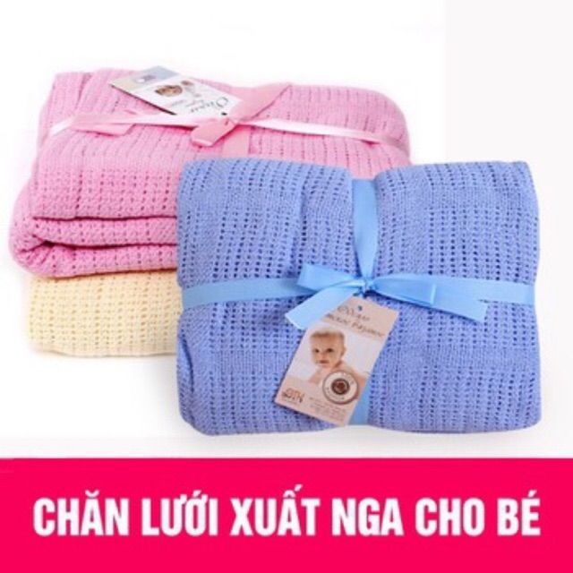 Chăn lưới 4 mùa xuất nga thoáng khí, chống ngạt, tiện lợi cho bé trai-gái