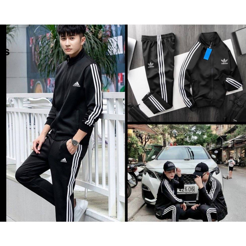 Bộ Thể Thao adidas.s NAM NỮ Vải POLY cao cấp không bai không xù Thêu Logo, Bộ Quần áo adidas Nam Nữ Thu Đông ! Đẹp
