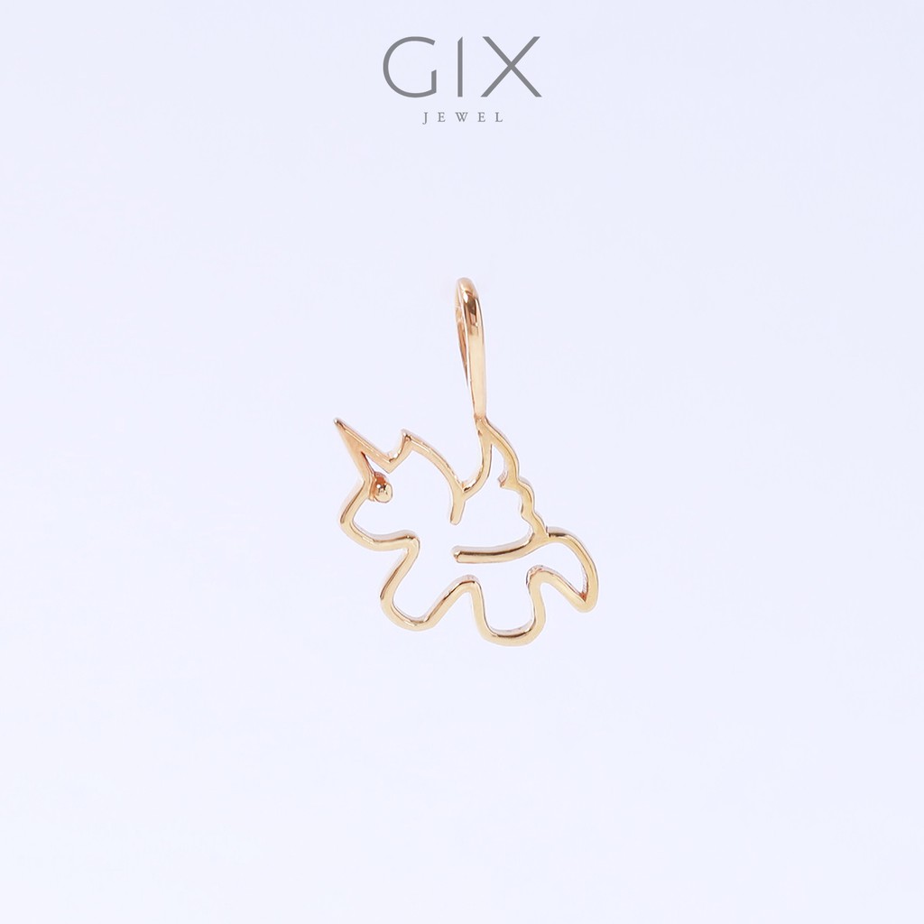 Mặt dây chuyền hình ngựa một sừng dễ thương Gix Jewel SPGMDC03