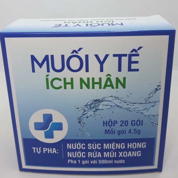 Bình Rửa Mũi Xoang Ích Nhân - Bình 250ml + Lọ Muối Y Tế 30 viên