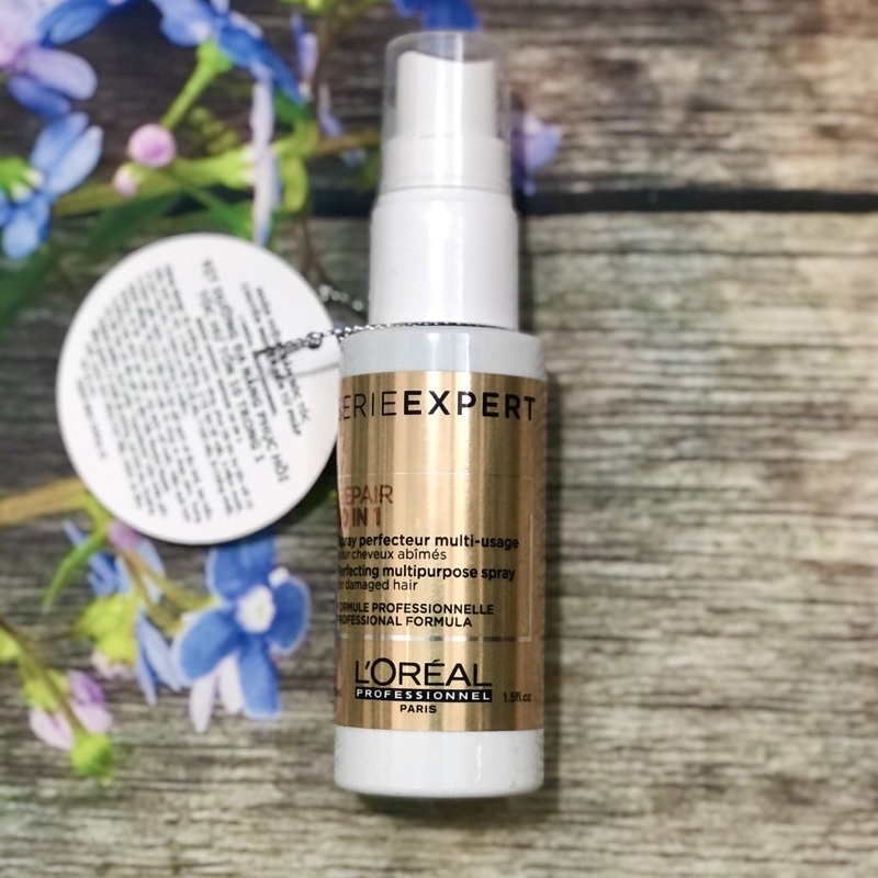 Xịt dưỡng đa năng phục hồi tóc hư tổn 10 1 Serie Expert Repair 10 in 1 L'oréal 190ml