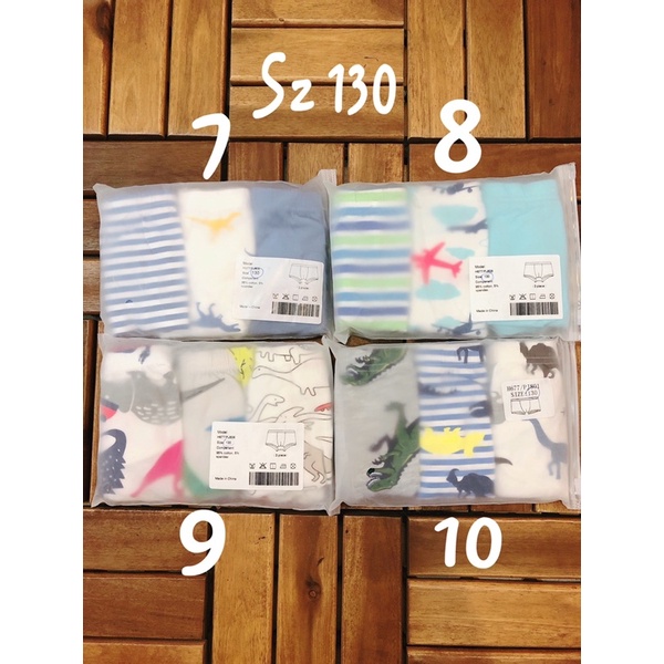 Set 3 quần chip bé trai (sz100-150) hàng QC