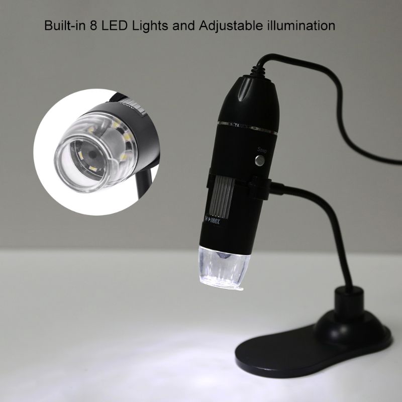 Máy Soi Hiển Vi Điện Tử 8 Bóng LED 1000x