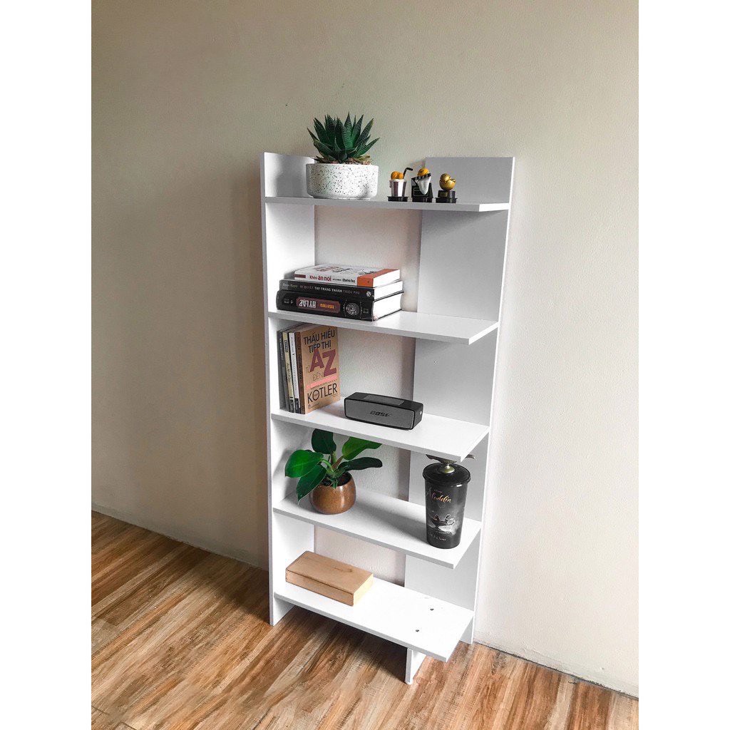 Kệ Sách Góc Tường, Kệ Giày Gỗ Lắp Ghép 5 tầng