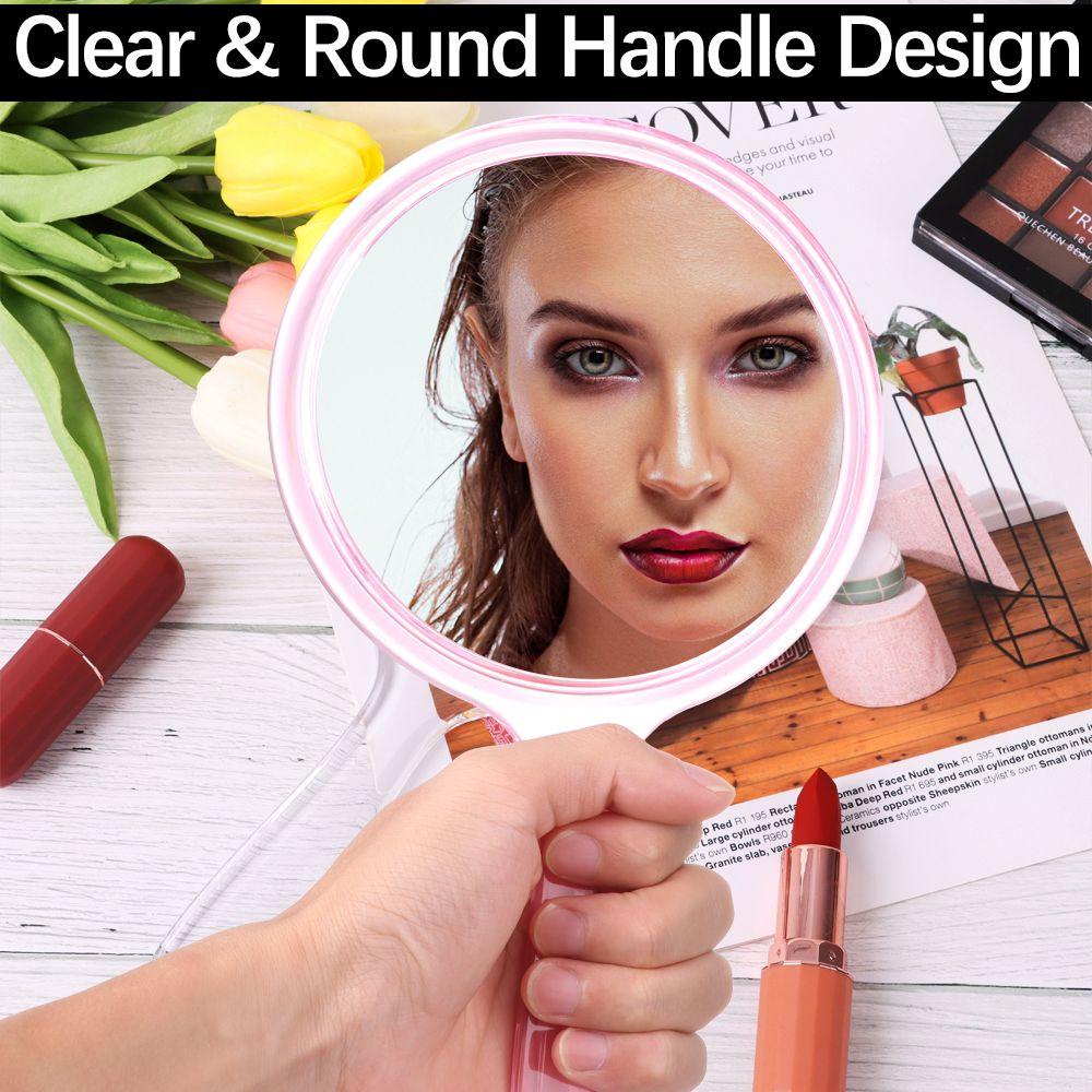 Gương Cầm Tay Hình Tròn Hai Mặt Thiết Kế Nhỏ Gọn