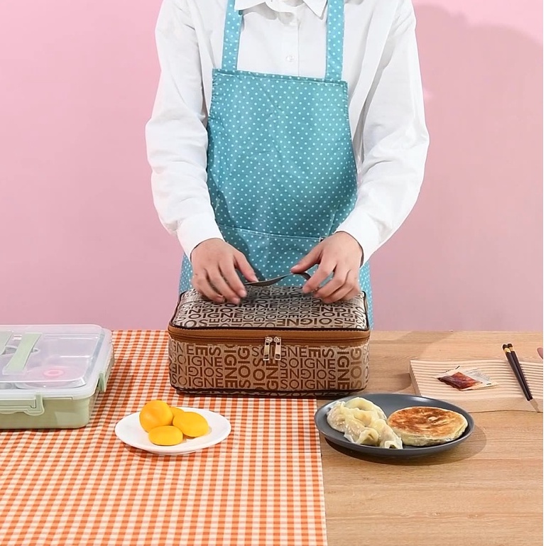 Túi Đựng Hộp Cơm Trưa Cách Nhiệt Cho Dân Văn Phòng Cao Cấp