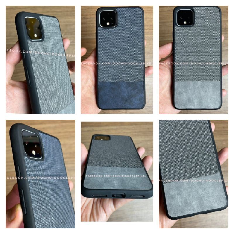 Ốp lưng viền TPU lưng vải fabric, da cho Google Pixel 4 XL / Pixel 4 / Pixel 4a / Pixel 3a XL / Pixel 3a