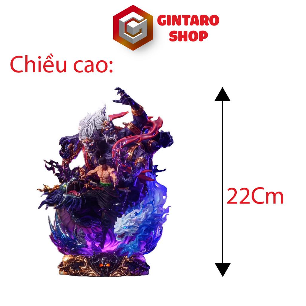 Mô hình One Piece Zoro quỷ thần Asura cực chiến và ngầu, Mô hình Zoro quỷ thần Asura cao 22 cm Full Box