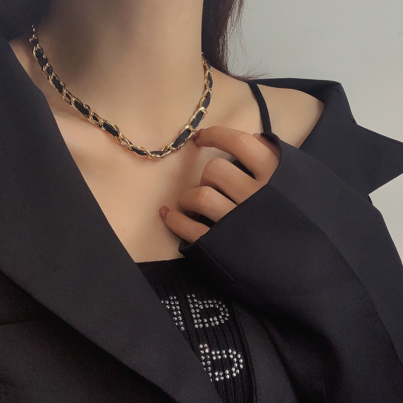 Vòng Cổ Dây Bện 19951 Phong Cách Hip Hop Thời Trang