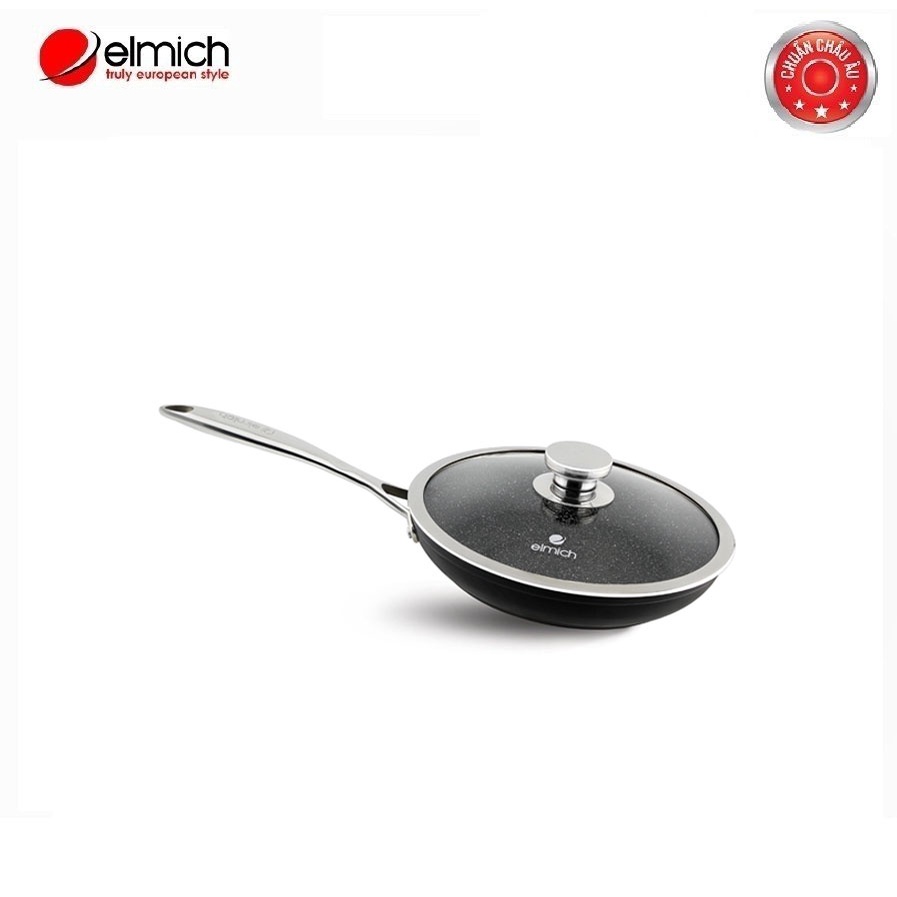 Chảo vân đá tự nhiên chống dính Elmich Opal EL-3804 Size 24-26-28cm