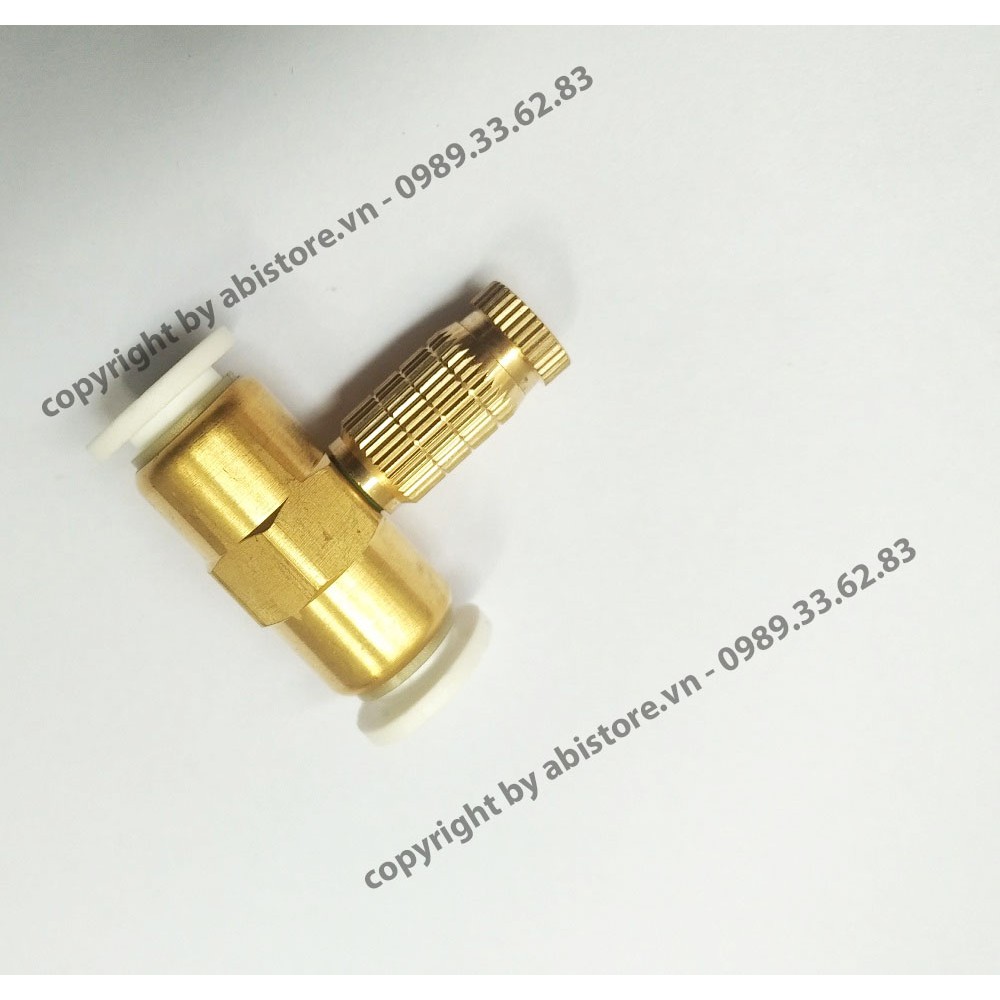 BÉC PHUN SƯƠNG NỐI ỐNG 8MM, BÉP ĐỒNG PHUN SƯƠNG ĐẸP GIÁ RẺ( tê đồng phun sương )