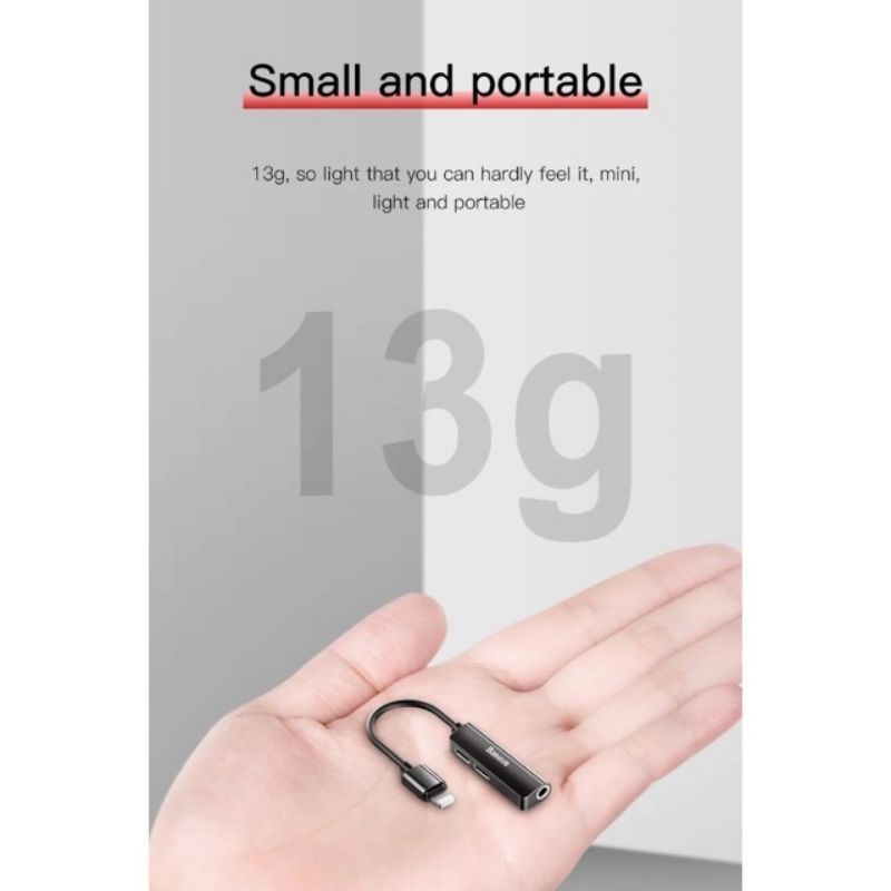 [Baseus L52]Bộ jac chuyển đổi vừa sạc vừa nghe nhạc 1 đầu ra 3 đầu 1 đầu 3.5 mm 2 đầu