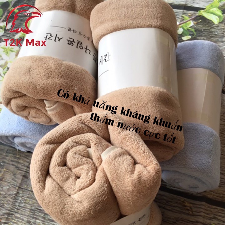 Khăn tắm lông cừu hàn quốc chất bông siêu mềm mịn siêu thấm chất cotton thấm nước cực nhanh cao cấp 70x140cm