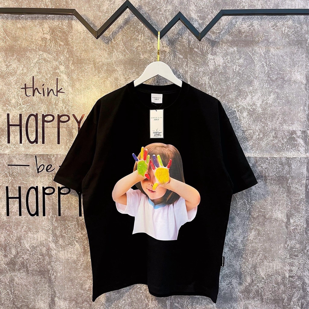 (Tqxk 1:1) Áo thun ADLV TQXK chuẩn  Mẫu mới e này đang hot ADLV BABY FACE SHORT SLEEVE T-SHIRT