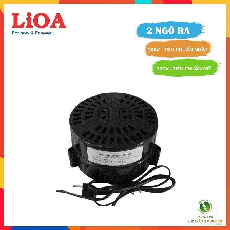 BIẾN ĐỔI NGUỒN HẠ ÁP LIOA 0,6KVA DN006 TỪ 220V XUỐNG 100V - 120V ( TIÊU CHUẨN NHẬT & MỸ ) - 2 NGÕ RA