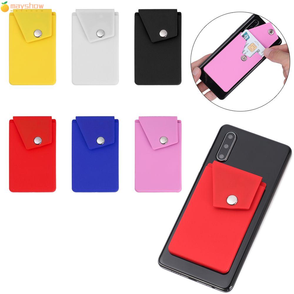 Ví đựng thẻ bằng cao su silicon dán vào mặt sau của điện thoại
