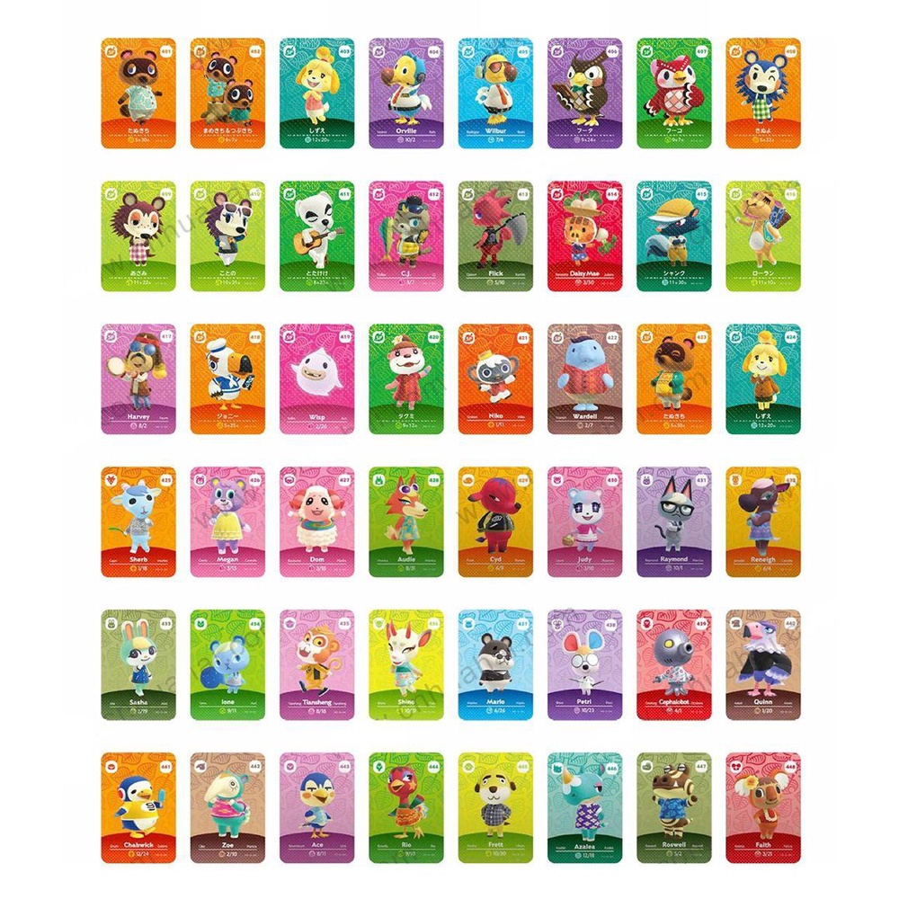 LET Bộ 5 Thẻ Hình Thần Tượng Amiibo 25-48 401-448 425-448 SERIES