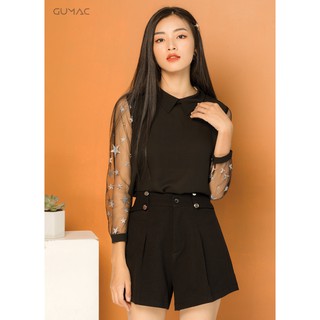 Quần short phối nút GUMAC QD07958