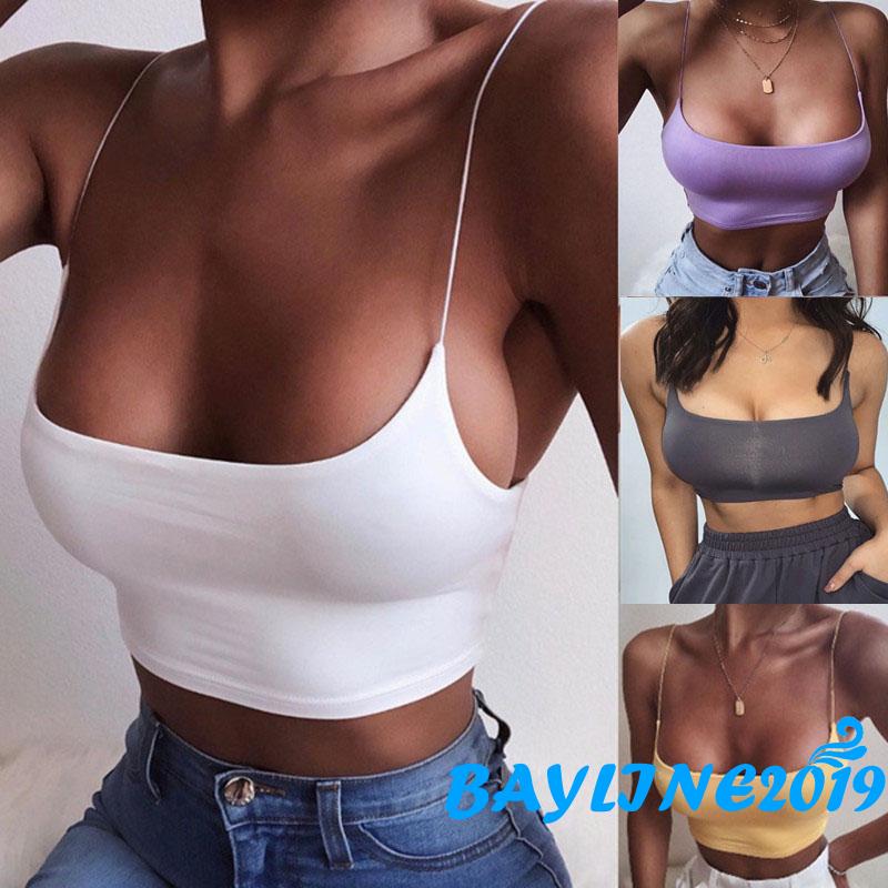 Áo Lửng Hai Dây Phong Cách Quyến Rũ Hợp Thời Trang Dành Cho Nữ