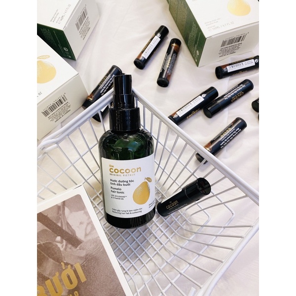 Tinh Dầu Bưởi Dưỡng Tóc Cocoon The Cocoon Pomelo Hair Tonic - Hàng Việt Nam Chính Hãng - 140ml