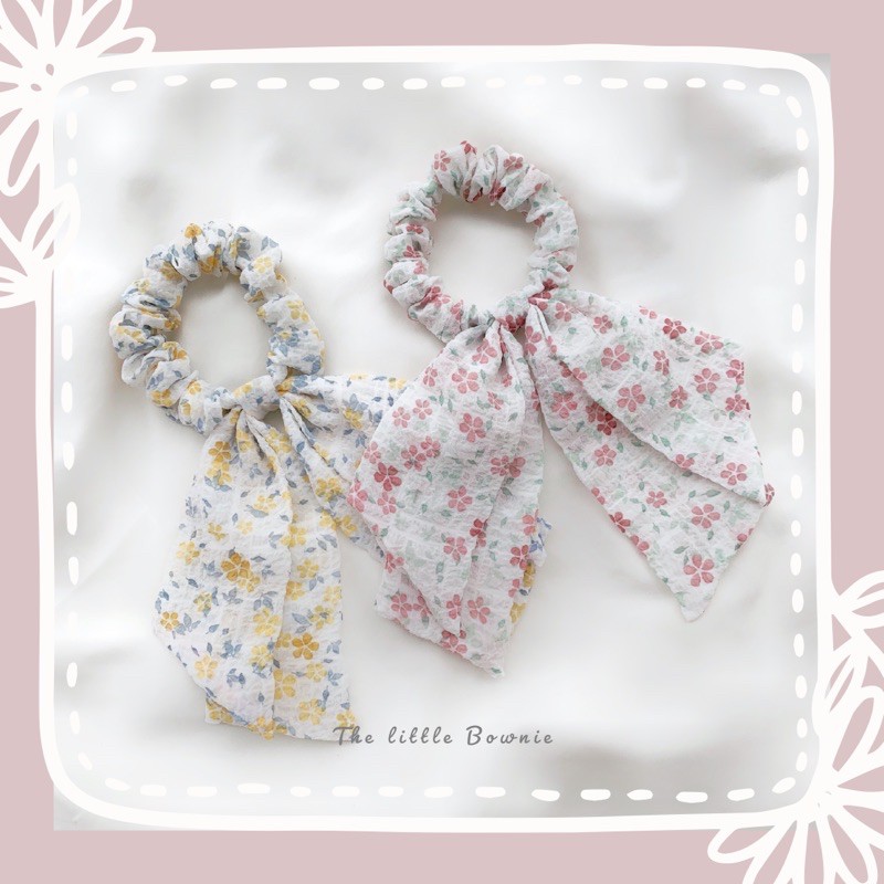 Cột tóc nơ đôi Petal Scrunchie