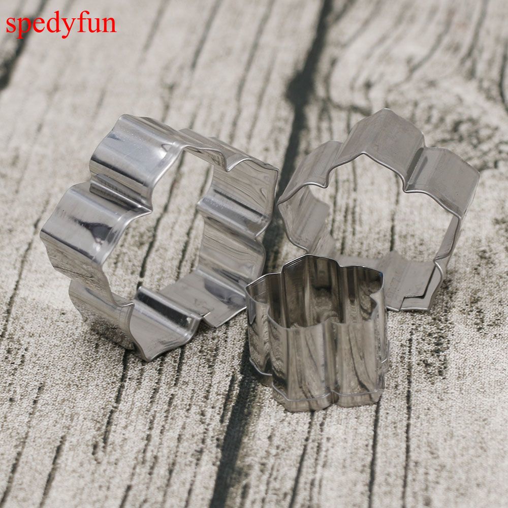 Set 3 khuôn cắt tạo hình hoa trang trí bánh đẹp mắt