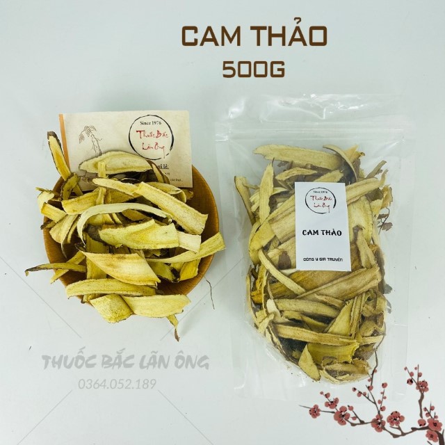Cam thảo lát sấy khô 500g (Cam thảo bắc, trà cam thảo dưỡng nhan, thanh nhiệt )