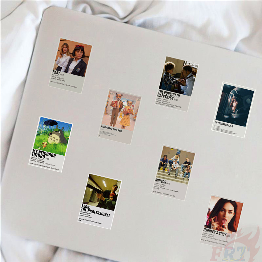❉ Mixed Movie & TV Shows Series 03 Retro Mini Poster Stickers ❉ 64Pcs/Set DIY Fashion Waterproof Doodle Decal Stickers