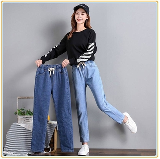 🌈Quần Jeans Nữ Lưng Thun Thời Trang Hàn Quốc Cá Tính🌸