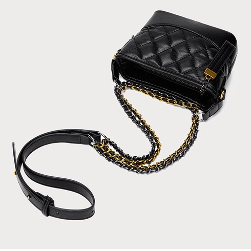 🌸Hàng Order🌸 Túi Xách Nữ CEEKAY Kẻ Lưới Da Trần Khóa Kéo Quai Da Phối Xích Sang Chảnh Nữ Tính 🌸Hàng Quảng Châu