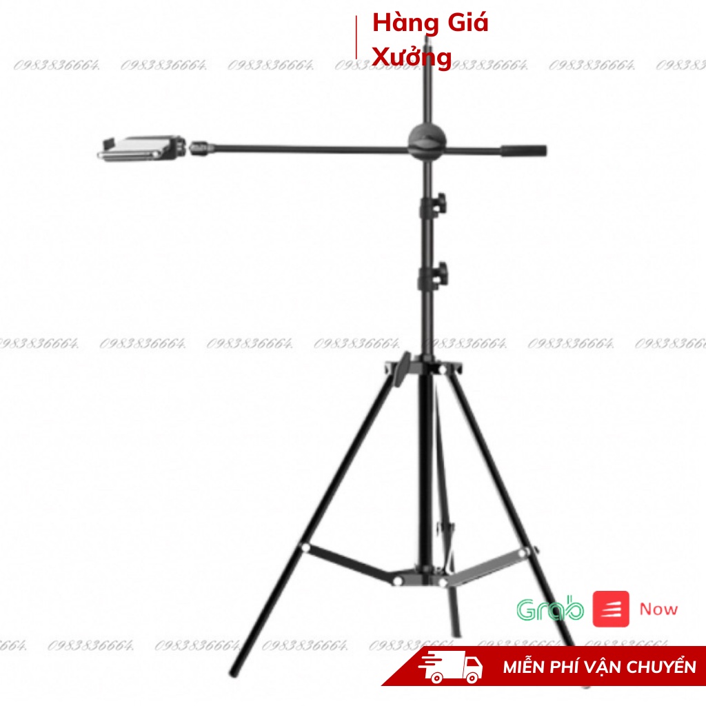 Bộ quay video review sản phẩm , livestream, spa phun xăm  cao cấp chân 2.1m
