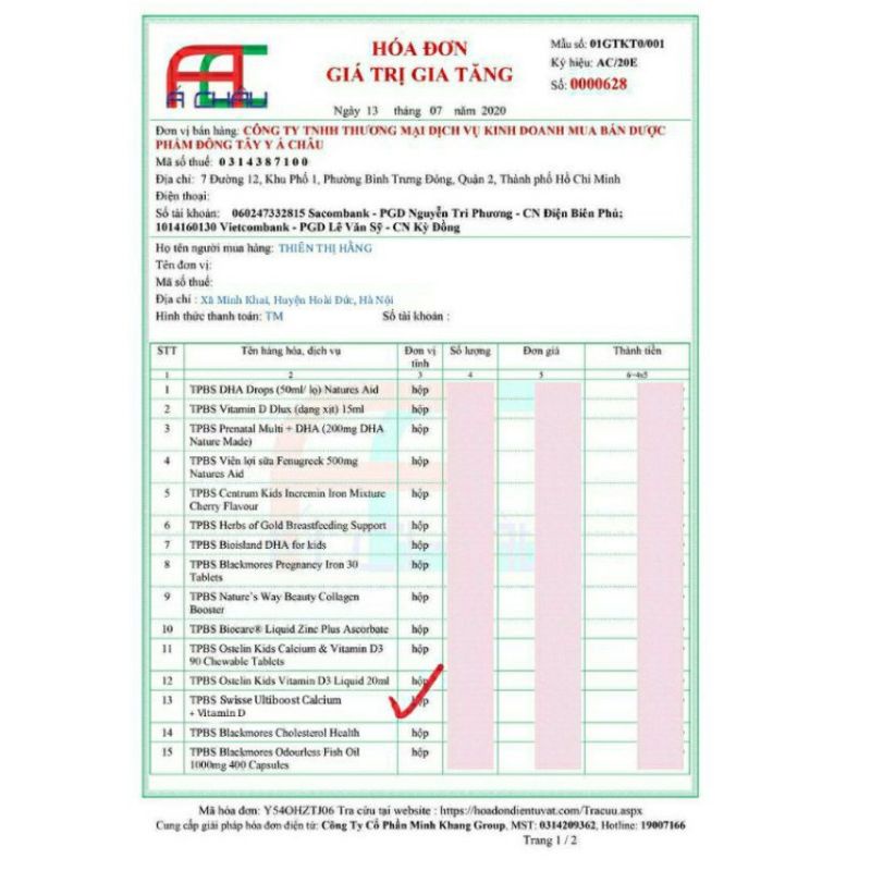 Vitamin Calcium + vitamin D của Swisse 150 viên úc