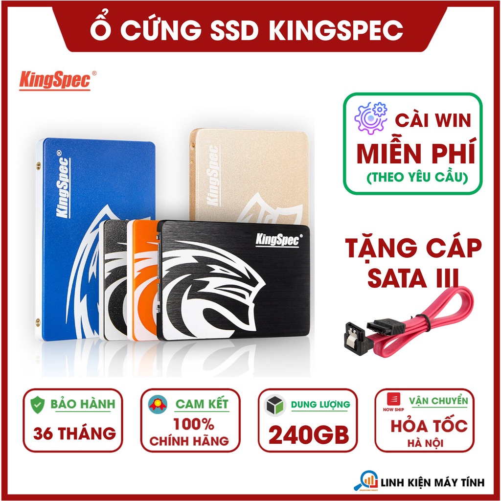  Ổ cứng SSD 480GB & 240GB KingSpec, Suneast - Sản phẩm chính hãng - Bảo hành 36 tháng!!!