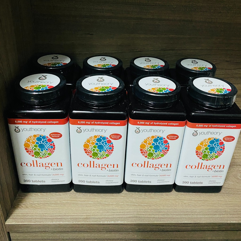 Youtheory Collagen Advanced 390 Viên collagen Type 1,2&3 - Mẫu mới