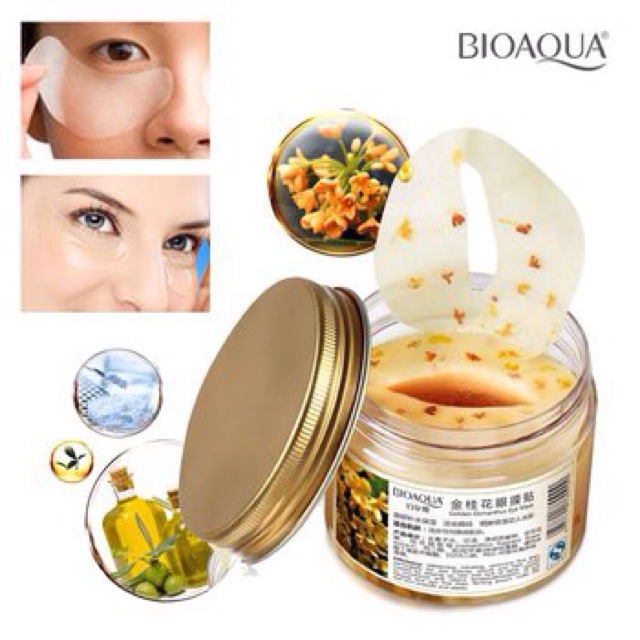 FOLLOW SHOP Mặt Nạ Mắt-Hũ 80 miếng-BIOAQUA Godel Osmanthus Eye Mask