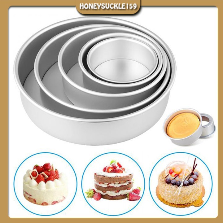 [Hàng đẹp video thật] Khuôn Nhôm Tròn *Đế Rời* 4inch/ 5inch/ 6inch/ 7inch/ 8inch/ 9inch