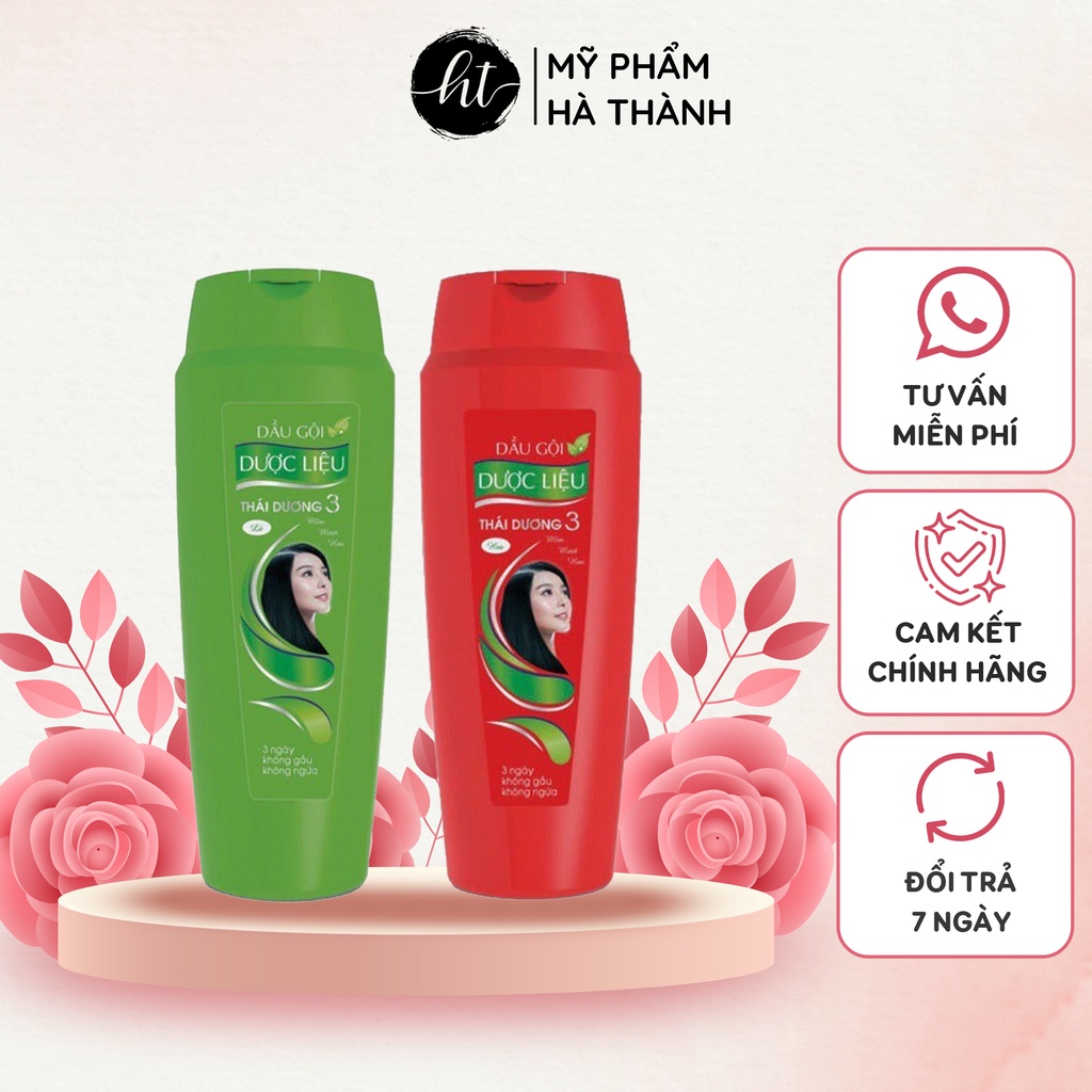 Dầu Gội Đầu Dược Liệu Thái Dương 3 Sạch Gàu Hết Ngứa Mềm Mượt Chăm Sóc Tóc Hư Tổn Từ Sâu Bên Trong - HT059