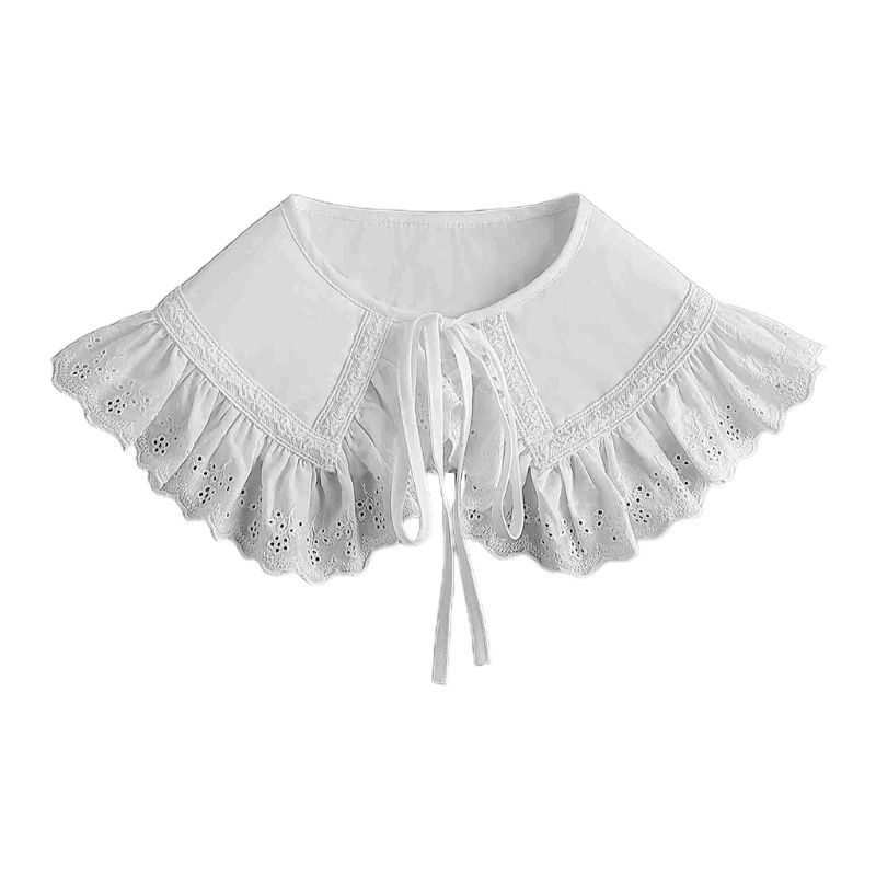 Khăn Choàng Cổ Mini Phối Ren Hoa Thời Trang Cho Nữ