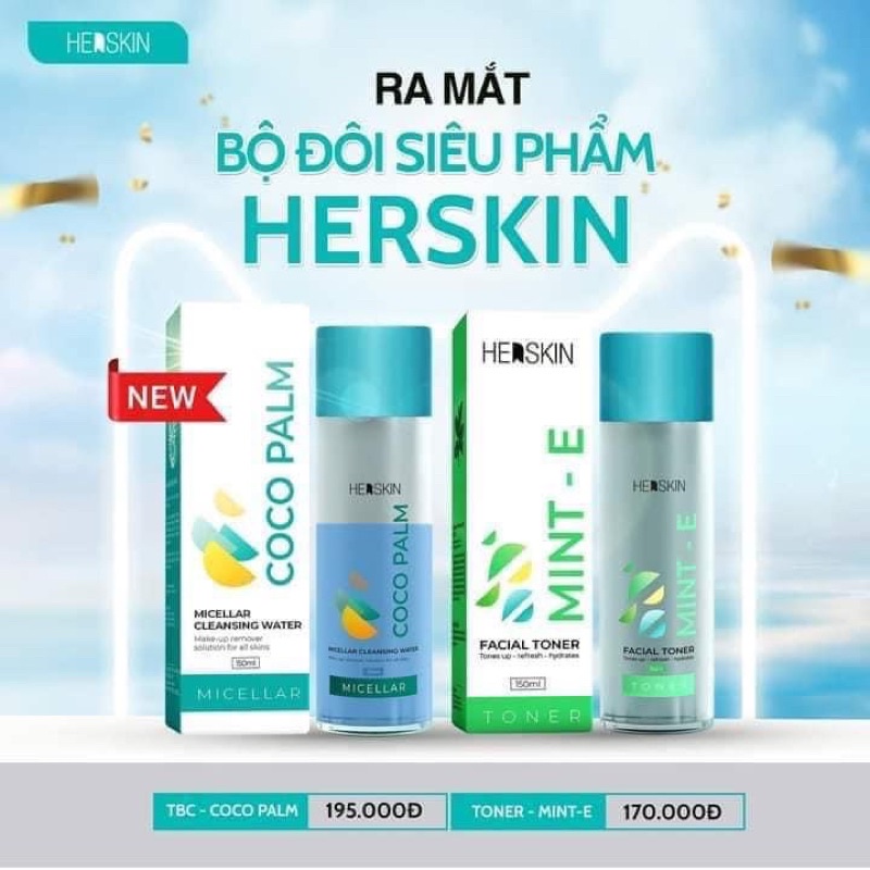 TONER CẤP ẨM MINT E PRINCESS WHITE & HERSKIN